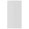 vidaXL Hengende skap glass "Lyon" hvit 60x31x60 cm konstruert tre