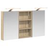 vidaXL Baderomsskapsett 3 stk. 90 x 10,5 x 50 cm Konstruert tre