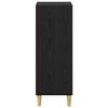 vidaXL Serviesskap Svart Eik 34,5 x 32,5 x 90 cm Konstruert tre