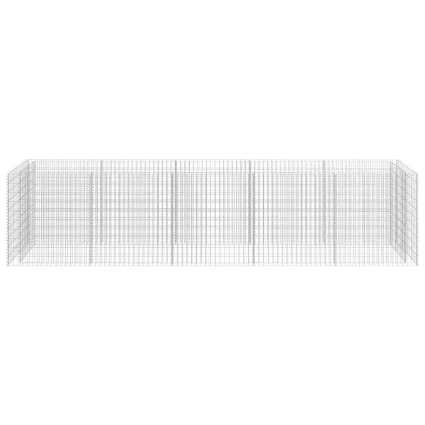 vidaXL Gabion høybed galvanisert stål 450x90x100 cm