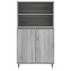 vidaXL Highboard gr&aring; sonoma 60x36x110 cm konstruert tre