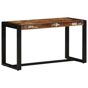vidaXL Benk flerfarget 80x35x45 cm gjenvunnet heltre