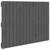 vidaXL Veggmontert hodegavl gr&aring; 95,5x3x60 cm heltre furu