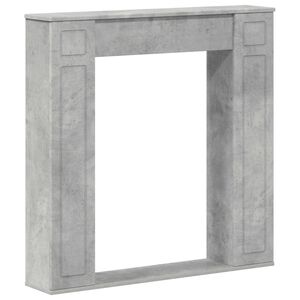 vidaXL Peisramme Betonggr&aring; 100 x 20 x 100 cm Konstruert tre