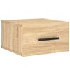 vidaXL Veggmontert nattbord 2 stk sonoma eik 35x35x20 cm