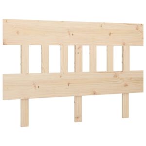 vidaXL Sengegavl 143,5x3x81 cm heltre furu