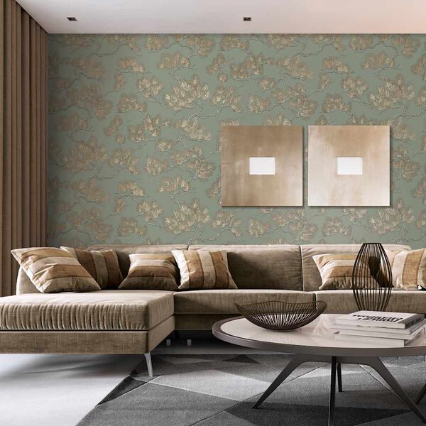 DUTCH WALLCOVERINGS Veggpanel furu gr&oslash;nn
