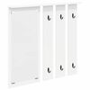vidaXL Vegghengt kleshenger Veggmontert Hvit 84 x 10 x 80 cm