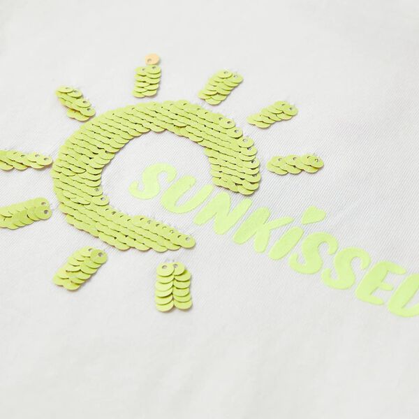 T-skjorte for barn ecru 140