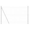 vidaXL Gjerde med stolpe s&oslash;lv 1,4 x 10 m St&aring;l