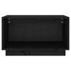 vidaXL TV-benk svart 60x35x35 cm heltre furu