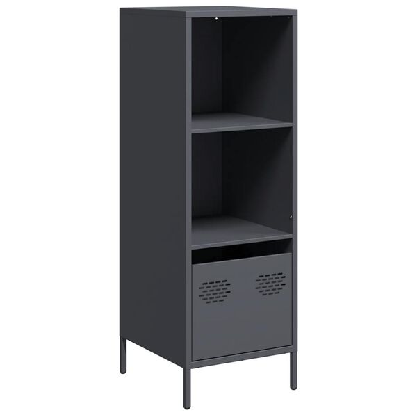vidaXL Highboard antrasitt 35x39x103,5 cm stål