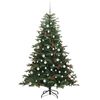 vidaXL Kunstig juletre med 300 LED gr&oslash;nn 180 cm PVC og Metall og Plast