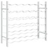 vidaXL Vinstativ for 36 flasker metall hvit