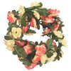 vidaXL Blomsterkranser for jul 6 stk rose og champagne 240 cm