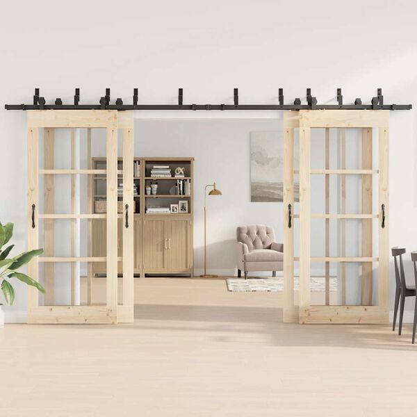 vidaXL Utstyr for skyved&oslash;r 400 cm st&aring;l svart