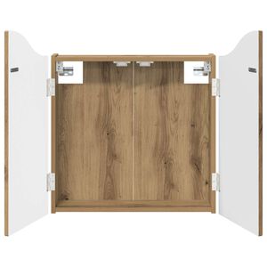 vidaXL Dartbrettskap Artisan eik 56 x 12 x 63 cm Konstruert tre