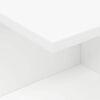 vidaXL Nattbord Hvit 40 x 30 x 25 cm Konstruert tre