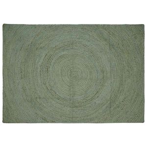 vidaXL Omr&aring;detepper Olivengr&oslash;nn 160 x 230 cm Jute