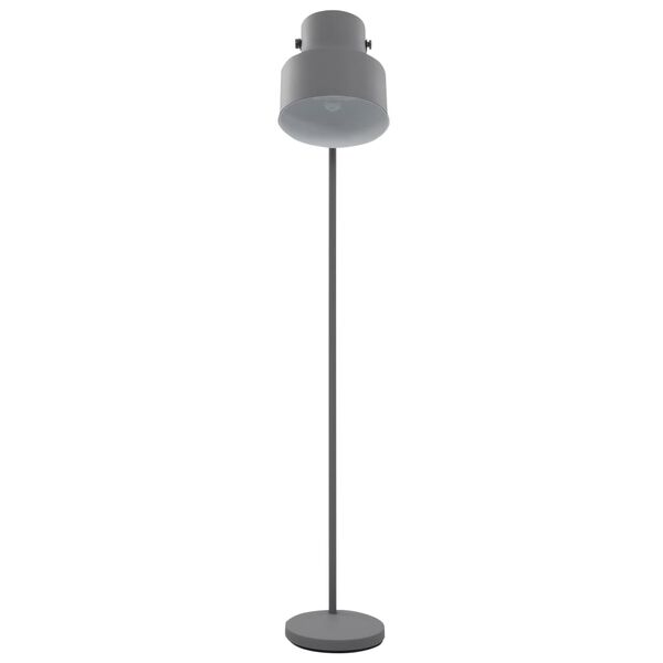 vidaXL Gulvlampe metall grå E27