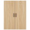 vidaXL Highboard sonoma eik 69,5x34x180 cm konstruert tre
