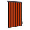 vidaXL Utend&oslash;rs rullegardin 120x250 cm oransje og brun