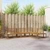 vidaXL Utend&oslash;rs sofa-sett 4 Stk Naturlig Solid akasietre