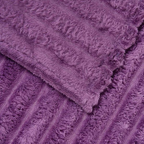 vidaXL Kastepledd 6 pcs Lilla 200 x 150 cm Fleece