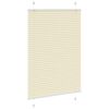 vidaXL pliss&eacute;gardin krem 85x100 cm Stoff Bredde 84,4 cm Polyester