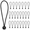 vidaXL Bungee snorer med kuler 24 stk. Svart 4 mm x 22 cm Polypropen