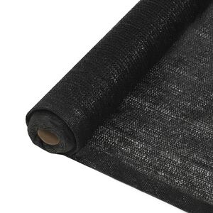 vidaXL Skjermnett HDPE 2x25 m svart