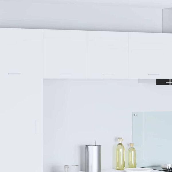 vidaXL Hengende skap med d&oslash;r 2 pcs Hvit 40 x 31 x 40 cm Konstruert tre