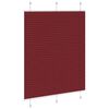 vidaXL Pliss&eacute;gardin Bordeaux R&oslash;d 110x100 cm Stoffbredde 109,4 cm