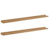 vidaXL Vegghylle 2 stk. Brun 100 x 9 x 3 cm Konstruert tre