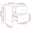 vidaXL Nattbord Gammelt tre 40 x 42 x 50 cm Ingeni&oslash;rtre og metall