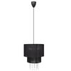 Taklampe Krystall Svart