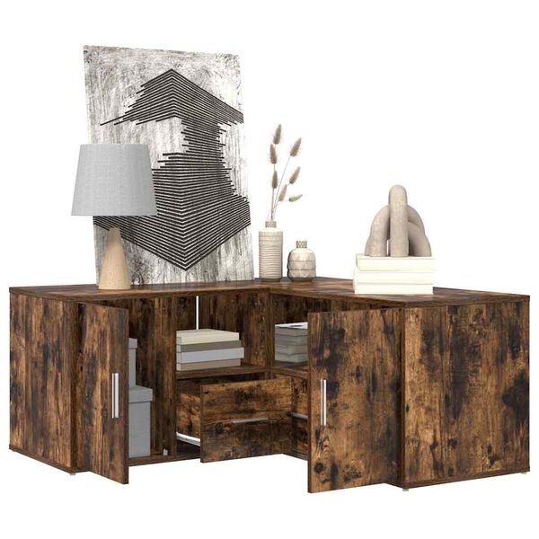 vidaXL Hj&oslash;rneskap sonoma eik 160x40x45 cm sponplate