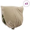 vidaXL Frostbeskyttelse Plantefleece Dekker 3 pcs Beige 3,5 x 3,93 m