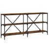 vidaXL Salongbord r&oslash;kt eik 160x30x75 cm konstruert tre og jern