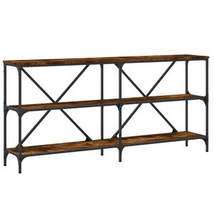 vidaXL Salongbord r&oslash;kt eik 160x30x75 cm konstruert tre og jern