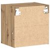 vidaXL Flytende hylle 2 pcs Brun 40 x 28,5 x 40 cm Konstruert tre