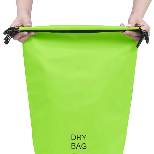 vidaXL T&oslash;rrsekk gr&oslash;nn 10 L PVC