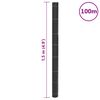 vidaXL Ugressmembran svart 1,5x100 m PP