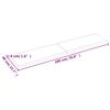 vidaXL Bordplate m&oslash;rkebrun 180x40x(2-4)cm behandlet heltre naturlig