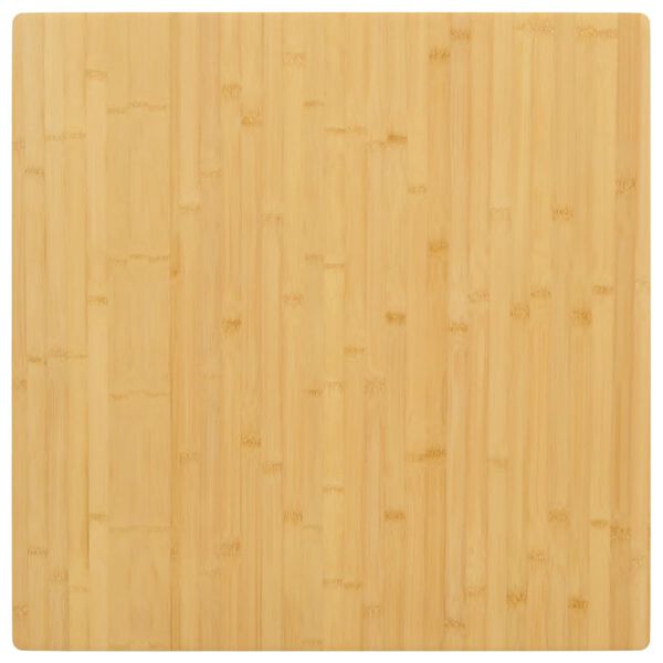 vidaXL Bordplate 80x80x2,5 cm bambus