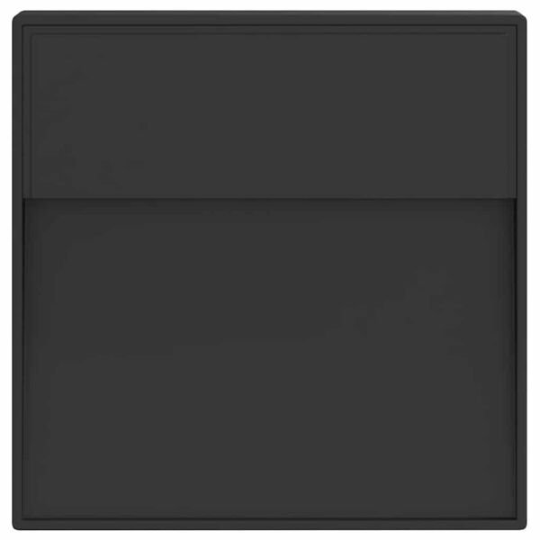 vidaXL Veggmontert LED-utelampe svart st&oslash;pt aluminium