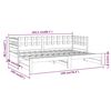 vidaXL Uttrekkbar dagseng honningbrun 2x(80x200) cm heltre furu