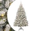vidaXL Kunstig juletre 180 cm 300 LED-lys Varmhvit PVC og st&aring;l