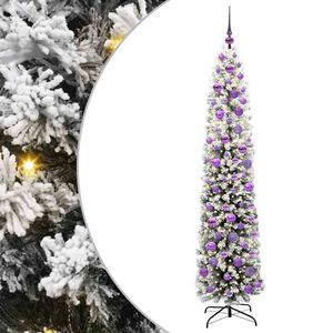 vidaXL Kunstig juletre med 300 LED gr&oslash;nn 180 cm PVC og st&aring;l og plast