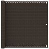 vidaXL Balkongskjerm brun 90x400 cm HDPE